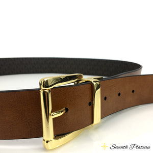 1/2 Logo Embossed Leather