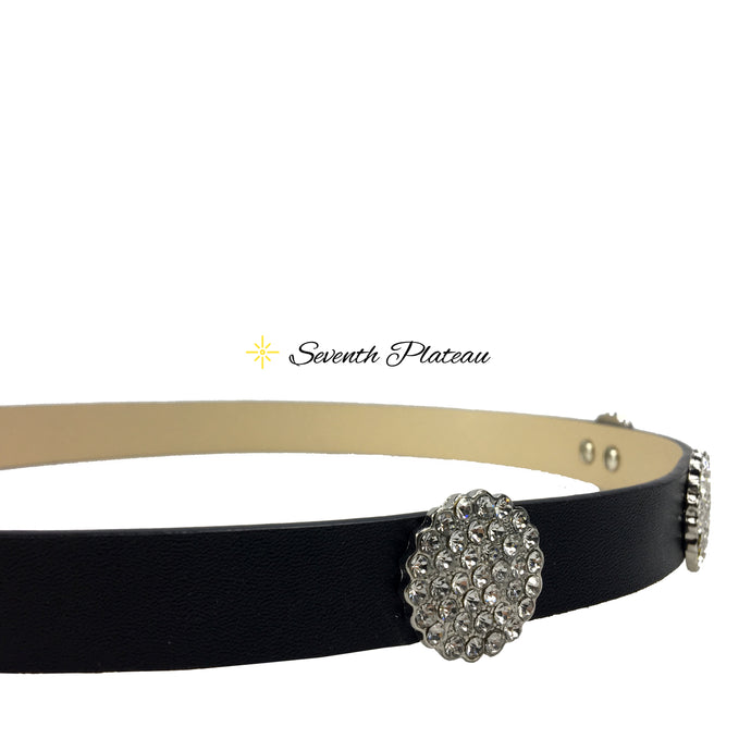 20mm Embellished Leather (Black)