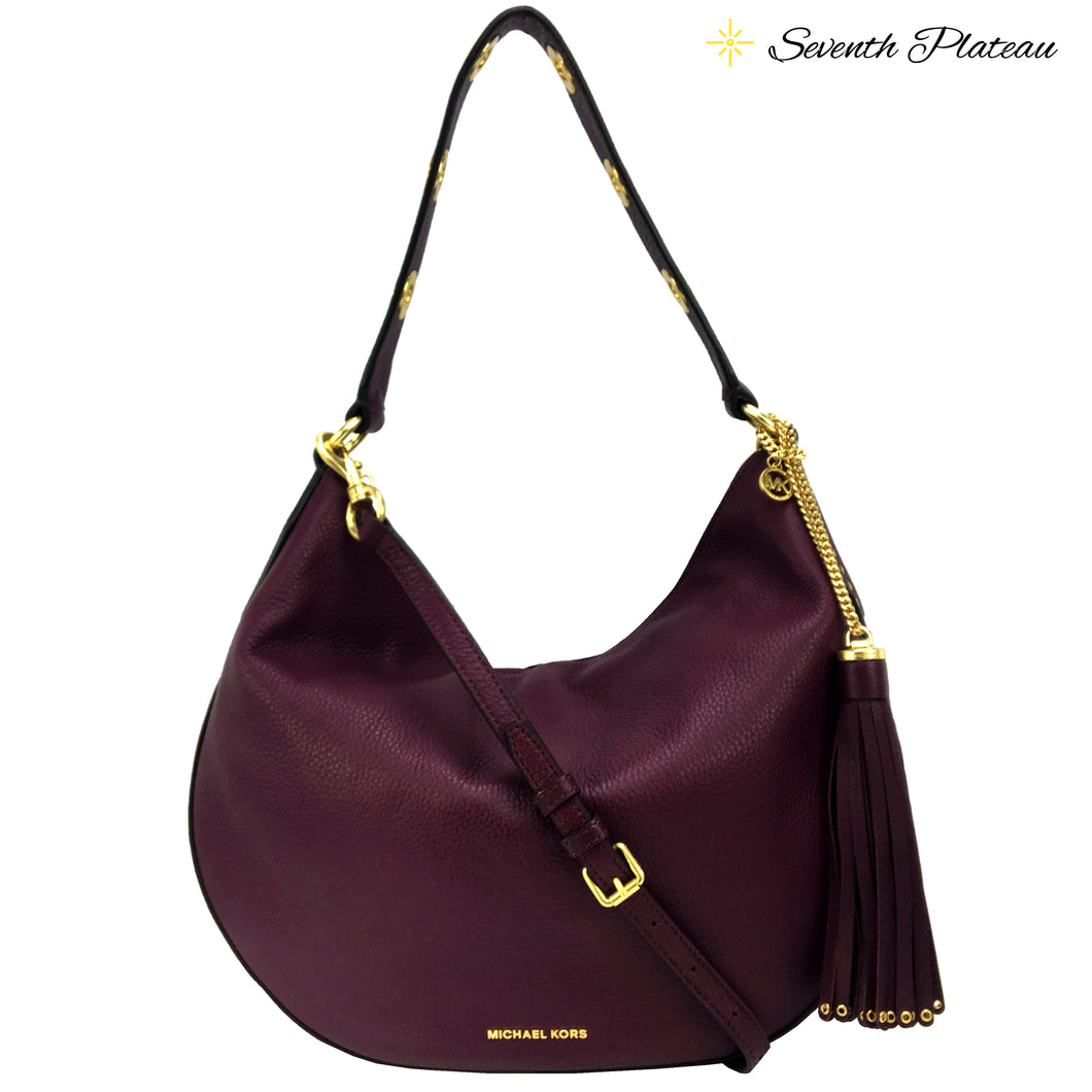 Brooklyn Convertible Large Hobo (Plum)