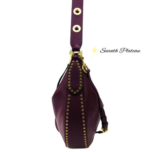 Brooklyn Convertible Large Hobo (Plum)
