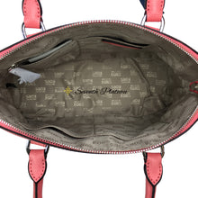 Cindy Large Dome Satchel Leather Satchel (Coral)