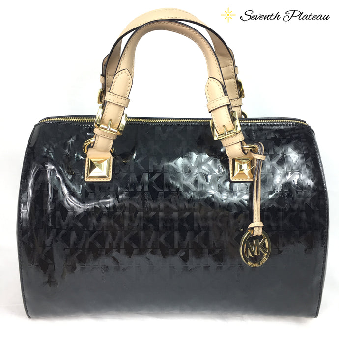 Grayson Large Mirror Metallic Satchel