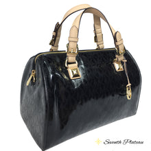 Grayson Large Mirror Metallic Satchel