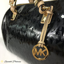 Grayson Large Mirror Metallic Satchel