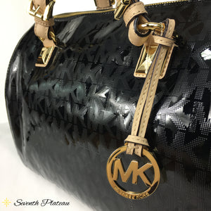 Grayson Large Mirror Metallic Satchel