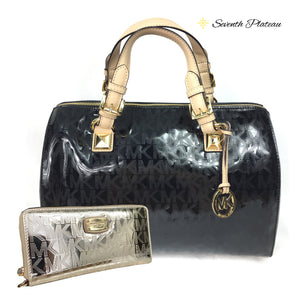 Jet Set Travel Continental Wallet (Pale Gold Mirror)