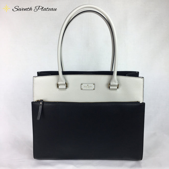 Maeve Grove Street Large Tote (Black/White)