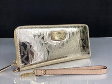 Jet Set Travel Continental Wallet (Pale Gold Mirror)