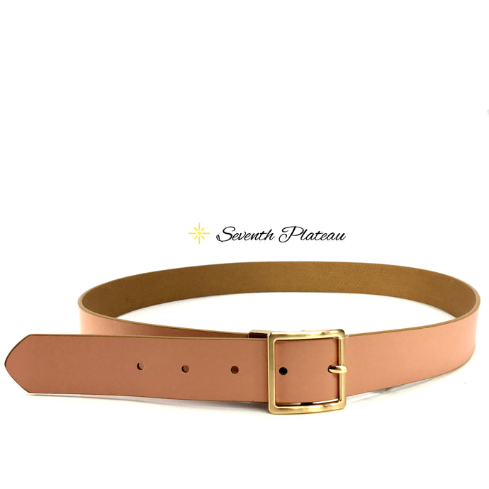 Reversible Saffiano Leather (Tan/Pink)