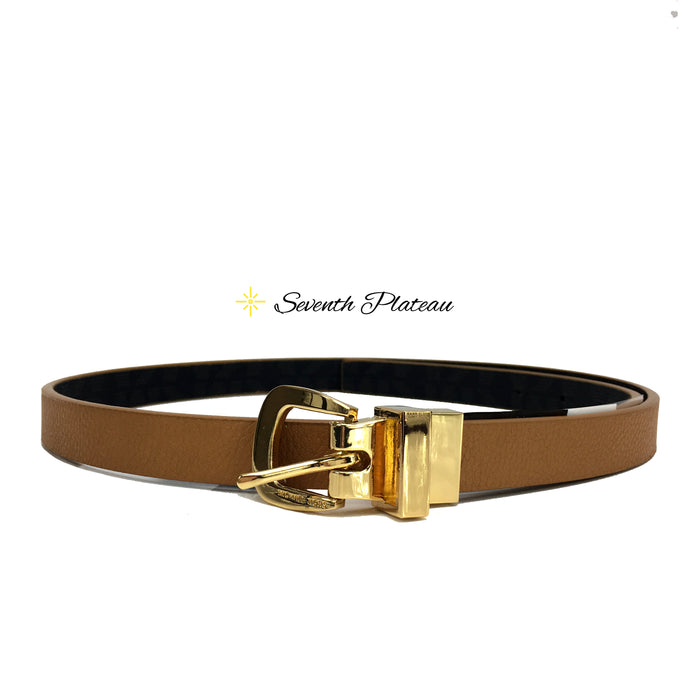 Slim Reversible Leather