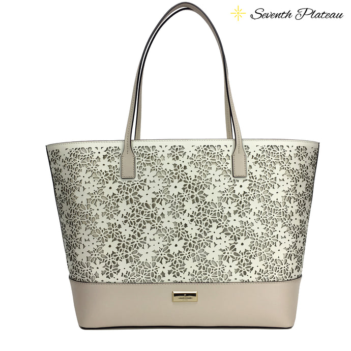 Small Margareta Bradford Court Large Tote (Cream/Pebble)
