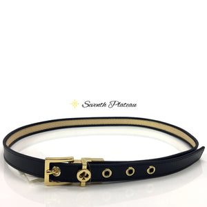 Straw Belt Reversible Leather (Black)
