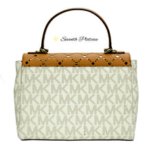 Violet Callie Medium TH Satchel Leather (Vanilla/Pale Gold)